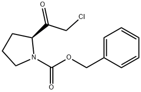 1-Pyrrolidinecarboxylic acid, 2-(chloroacetyl)-, phenylmethyl ester, (S)- (9CI) Structure