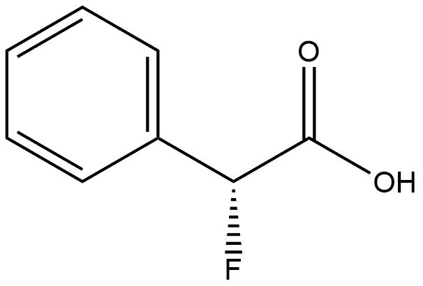 Benzeneacetic acid, α-fluoro-, (αR)- Struktur