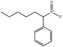 Benzene, (1-nitrohexyl)- Structure