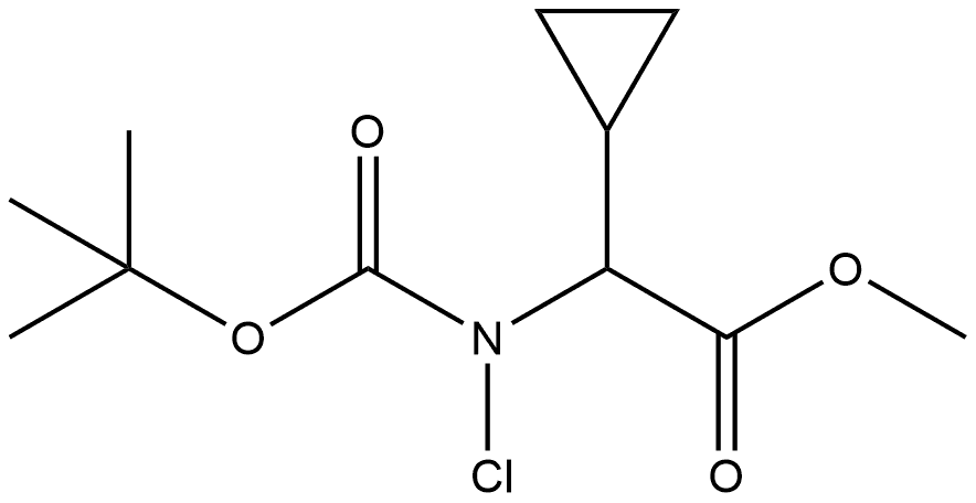 Cyclopropaneacetic acid, α-[chloro[(1,1-dimethylethoxy)carbonyl]amino]-, methyl ester