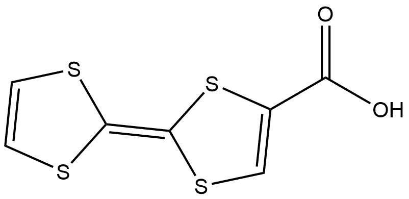 1,3-Dithiole-4-carboxylic acid, 2-(1,3-dithiol-2-ylidene)- Structure