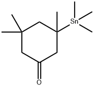 Cyclohexanone, 3,3,5-trimethyl-5-(trimethylstannyl)-,63831-53-8,结构式