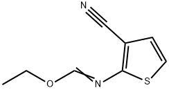 Methanimidic acid, N-(3-cyano-2-thienyl)-, ethyl ester Structure