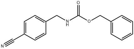 Carbamic acid, N-[(4-cyanophenyl)methyl]-, phenylmethyl ester Struktur