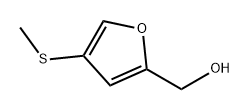 2-Furanmethanol, 4-(methylthio)- Struktur