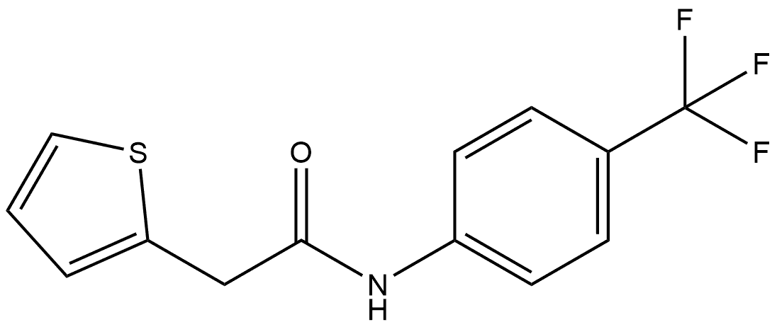 N-[4-(Trifluoromethyl)phenyl]-2-thiopheneacetamide Structure