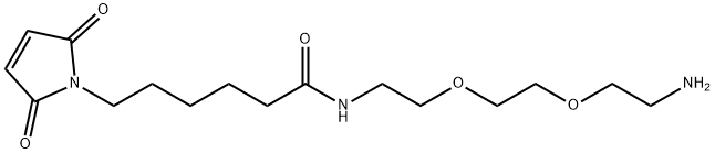 1H-Pyrrole-1-hexanamide, N-[2-[2-(2-aminoethoxy)ethoxy]ethyl]-2,5-dihydro-2,5-dioxo- 结构式