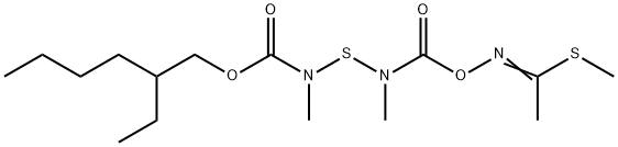 6-Oxa-3,9-dithia-2,4,7-triazadec-7-enoic acid, 2,4,8-trimethyl-5-oxo-, 2-ethylhexyl ester Structure