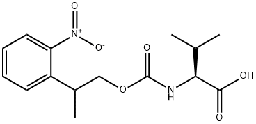 L-Valine, N-[[2-(2-nitrophenyl)propoxy]carbonyl]- 结构式