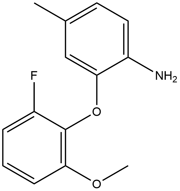 2-(2-Fluoro-6-methoxyphenoxy)-4-methylbenzenamine Struktur