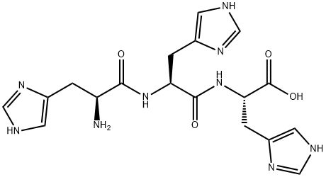 L-Histidine, L-histidyl-L-histidyl-,64134-27-6,结构式