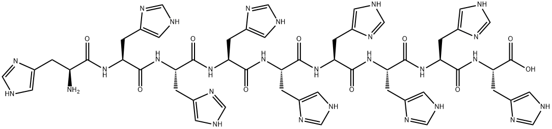L-Histidine, L-histidyl-L-histidyl-L-histidyl-L-histidyl-L-histidyl-L-histidyl-L-histidyl-L-histidyl- Struktur