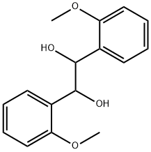 1,2-Ethanediol, 1,2-bis(2-methoxyphenyl)- Structure