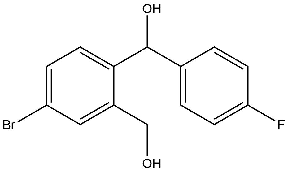 1,2-Benzenedimethanol, 4-bromo-α1-(4-fluorophenyl)- Struktur