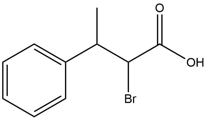 Benzenepropanoic acid, α-bromo-β-methyl- 化学構造式