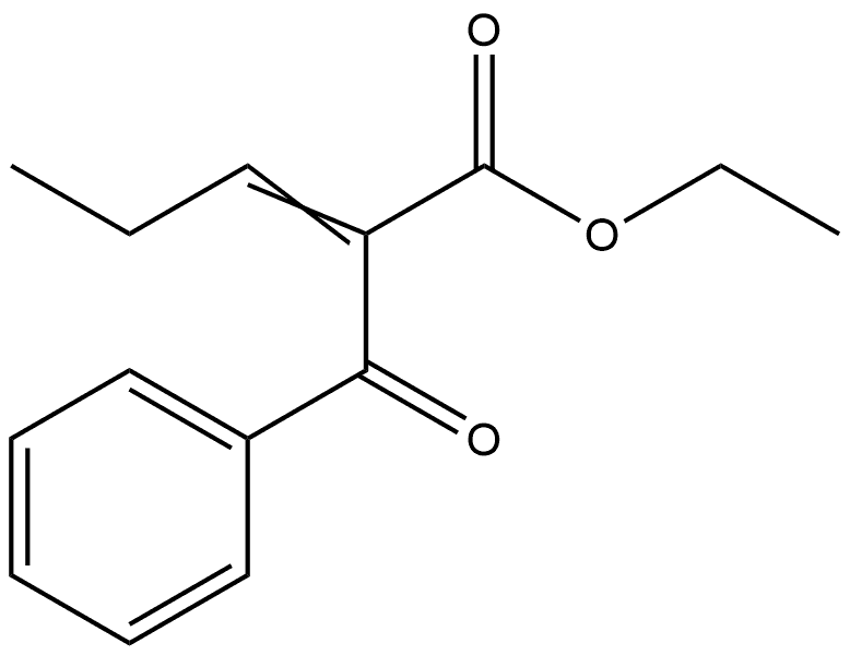 Benzenepropanoic acid, β-oxo-α-propylidene-, ethyl ester Structure