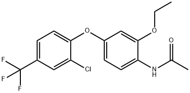 Acetamide, N-[4-[2-chloro-4-(trifluoromethyl)phenoxy]-2-ethoxyphenyl]- 结构式