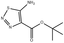 Tert-butyl 5-amino-1,2,3-thiadiazole-4-carboxylate Struktur