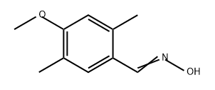 Benzaldehyde, 4-methoxy-2,5-dimethyl-, oxime 化学構造式