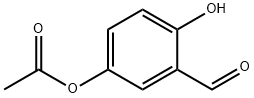 Benzaldehyde, 5-(acetyloxy)-2-hydroxy- Structure