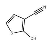 3-Thiophenecarbonitrile, 2-hydroxy- Struktur