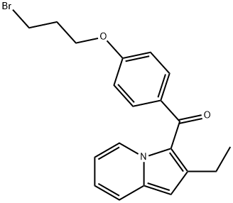 Methanone, [4-(3-bromopropoxy)phenyl](2-ethyl-3-indolizinyl)- 化学構造式