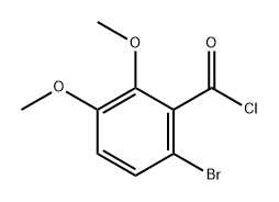 Benzoyl chloride, 6-bromo-2,3-dimethoxy-,64482-27-5,结构式