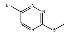 1,2,4,5-Tetrazine, 3-bromo-6-(methylthio)- Struktur