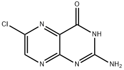 2-氨基-6-氯蝶呤-4(3H)-酮 结构式