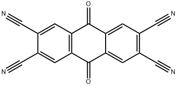 2,3,6,7-Anthracenetetracarbonitrile, 9,10-dihydro-9,10-dioxo- Struktur