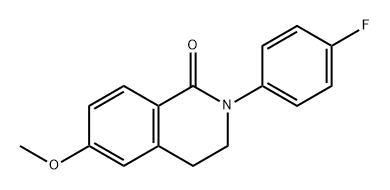 1(2H)-Isoquinolinone, 2-(4-fluorophenyl)-3,4-dihydro-6-methoxy-,645388-75-6,结构式