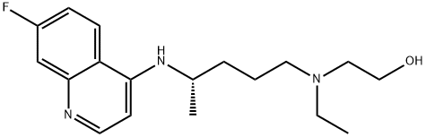 (S)-2-(Ethyl(4-((7-fluoroquinolin-4-yl)amino)pentyl)amino)ethanol Structure