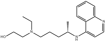 (S)-2-(Ethyl(4-(quinolin-4-ylamino)pentyl)amino)ethanol Struktur