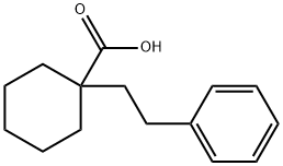 1-(2-phenylethyl)cyclohexane-1-carboxylic acid Struktur