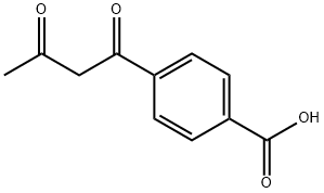 Benzoic acid, 4-(1,3-dioxobutyl)- 化学構造式