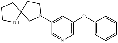 7-(5-Phenoxypyridin-3-yl)-1,7-diazaspiro[4.4]nonane Structure
