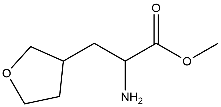 3-Furanpropanoic acid, α-aminotetrahydro-, methyl ester 化学構造式