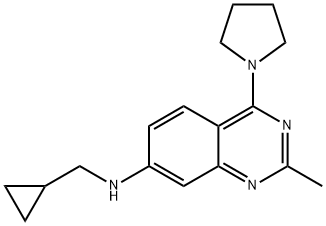 646450-79-5 N-(Cyclopropylmethyl)-2-methyl-4-(pyrrolidin-1-yl)quinazolin-7-amine