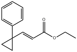 2-Propenoic acid, 3-(1-phenylcyclopropyl)-, ethyl ester, (2E)-,64701-63-9,结构式