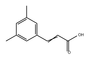 2-Propenoic acid, 3-(3,5-dimethylphenyl)- Struktur