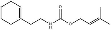 Carbamic acid, [2-(1-cyclohexen-1-yl)ethyl]-, 3-methyl-2-butenyl ester (9CI) Structure