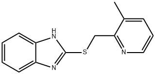 64948-90-9 1H-Benzimidazole, 2-[[(3-methyl-2-pyridinyl)methyl]thio]-