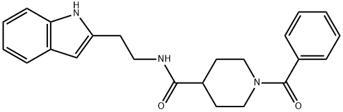N-(2-(1H-Indol-2-yl)ethyl)-1-benzoylpiperidine-4-carboxamide Structure