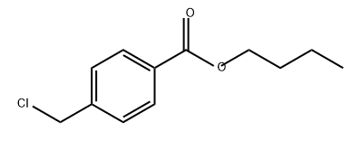 Benzoic acid, 4-(chloromethyl)-, butyl ester,64965-85-1,结构式