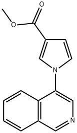 Isoquinolin-4-ylmethyl 1H-pyrrole-3-carboxylate 化学構造式