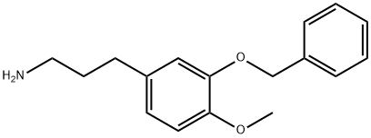 Benzenepropanamine, 4-methoxy-3-(phenylmethoxy)- Structure