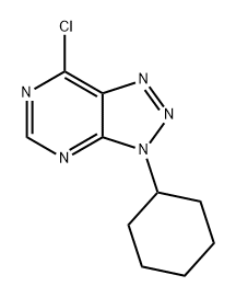 3H-1,2,3-Triazolo[4,5-d]pyrimidine, 7-chloro-3-cyclohexyl-,65019-02-5,结构式