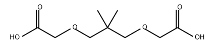 Acetic acid, 2,2'-[(2,2-dimethyl-1,3-propanediyl)bis(oxy)]bis- Structure