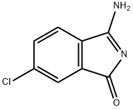 1H-Isoindol-1-one, 3-amino-6-chloro-, 65122-09-0, 结构式