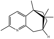 (5R)-6,7,8,9-Tetrahydro-2,5,10,10-tetramethyl-5β,8β-methano-5H-cyclohepta[b]pyridine Structure